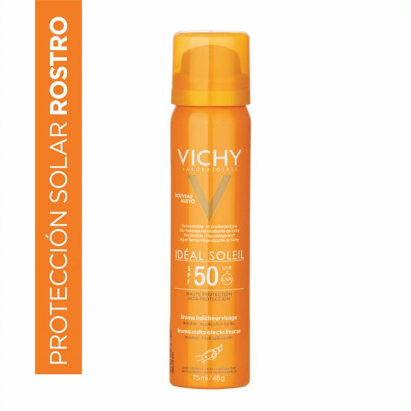Vichy Idéal Soleil SPF50 Fresh Effect Face Mist, 100ml, Moisturize & Protect!