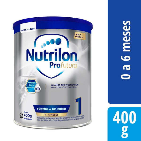 Nutrilon Profutura 1 Infant Formula Milktea Powder (400G/14.10Oz) - Vitamins A, D, E, C & B2, Iron, DHA & AA for Brain Dev.