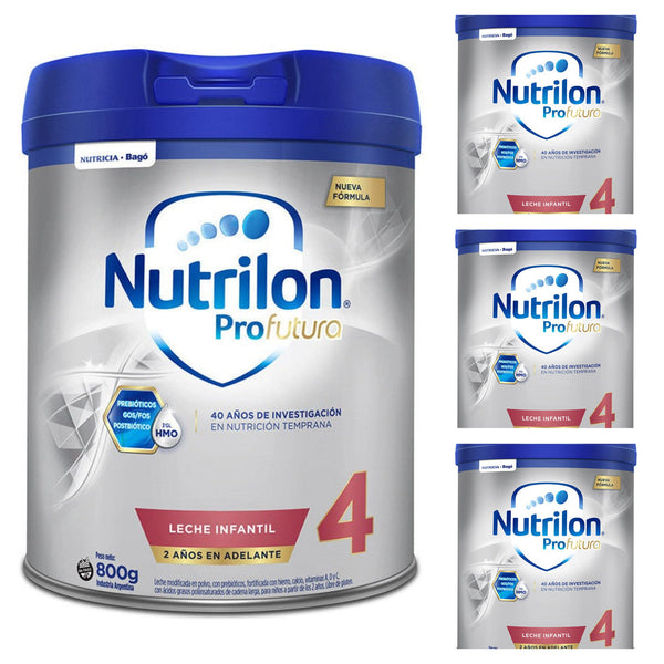 Nutrilon Profutura 4 (800g, Pack of 4) - Advanced Fortified Powdered Milk for Children 2+ with Iron, Vitamins, & Prebiotics