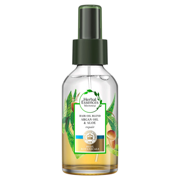 100ml Argan Herbal Essences Oil - Protects Hair from Heat Damage, Enhances Shine & Softness