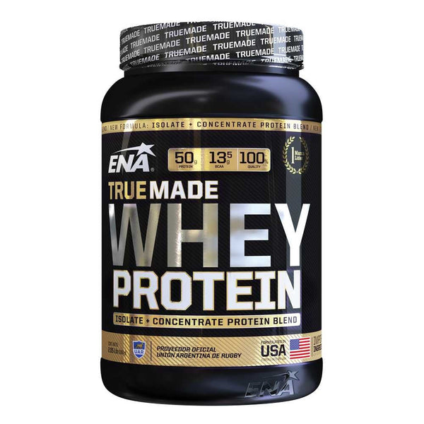 4 Pack Ena Premium Whey Protein True Made Sports Supplement, Low Fat & Carb Content, No Added Sugar, Gluten-Free, Non-GMO & Natural Flavors (930Gr/32.8Oz Each)