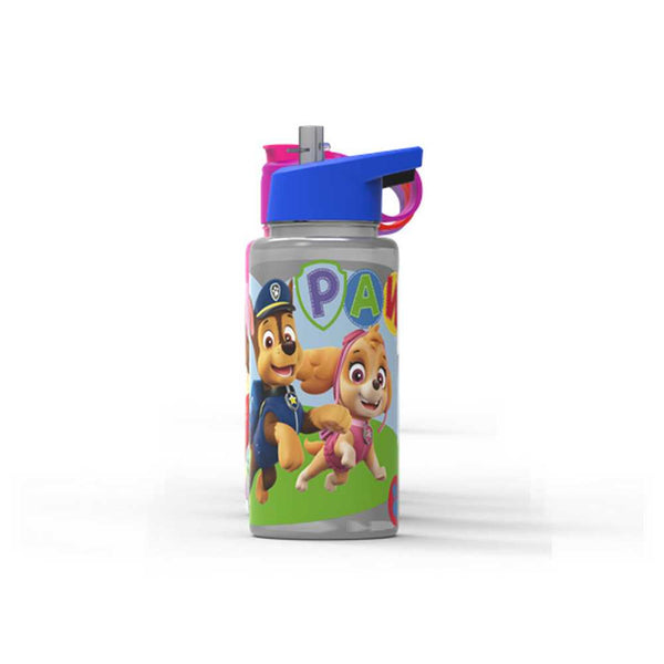 500ml/16.9fl oz Paw Patrol Straw Top Bottle - BPA Free, Leak-proof, Dishwasher Safe