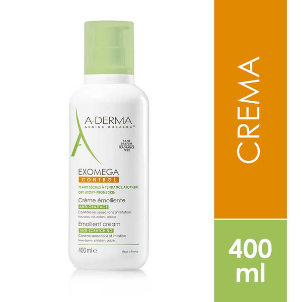 Aderma Exomega Control Emollient Body Cream (400Ml / 13.52Fl Oz): Moisturizing, Atopic Dermatitis Relief & Skin Barrier Repair