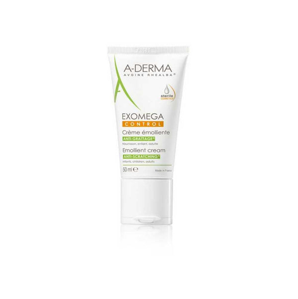 Aderma Exomega Facial Control Cream - Softens Dry Skin &amp; Natural Ingredients - Hypoallergenic, Paraben-Free, Soap-Free &amp; Fragrance-Free 50Ml / 1.69Fl Oz