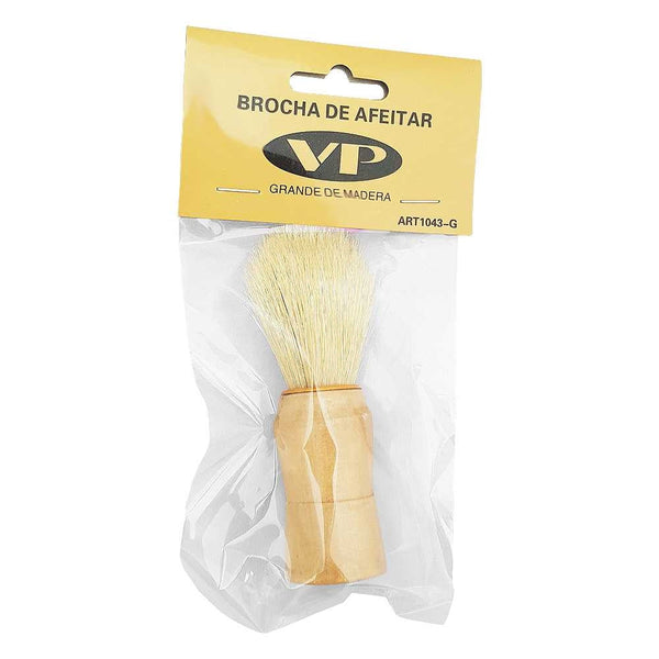 Bic Large Wood Shaving Brush - Long Handle, Soft Boar Bristles, Durable and Hypoallergenic