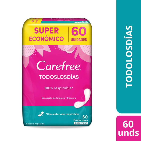 Carefree Daily Protectors: Hypoallergenic, pH Balanced & Triple Protection Against Odor, Wetness & Irritation