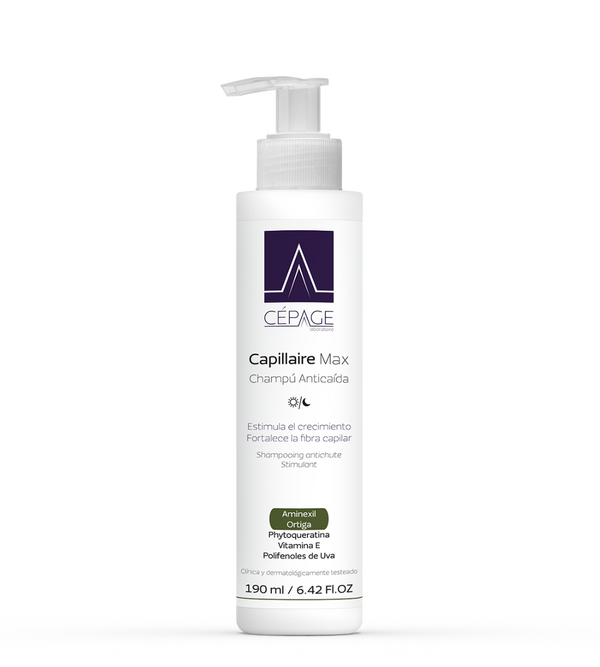 Cepage Hair Loss Shampoo (190Ml / 6.42Fl Oz) with Aminexil, Nettle Extract, Phytokeratin, Vitamin E, Grape Polyphenols to Stimulate Hair Growth