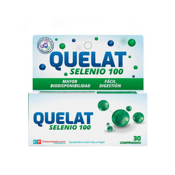 Dietary Supplement Quelat Selenium (30 Units) - Supports Normal Thyroid, Immune System, Hair, Nails, Cholesterol, Skin & Blood Pressure Function