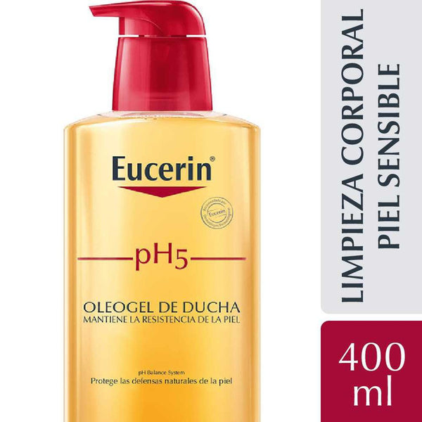 Eucerin PH5 Shower Oil 400ml: Soap-Free, Hypoallergenic, Fragrance-Free for Sensitive Skin 400Ml / 13.52Fl Oz