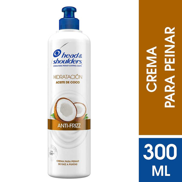 Head & Shoulders Moisturizing Coconut Oil Styling Cream: 100% Dandruff Free, Non-Greasy, Lightweight Formula 300Ml / 10.14Fl Oz