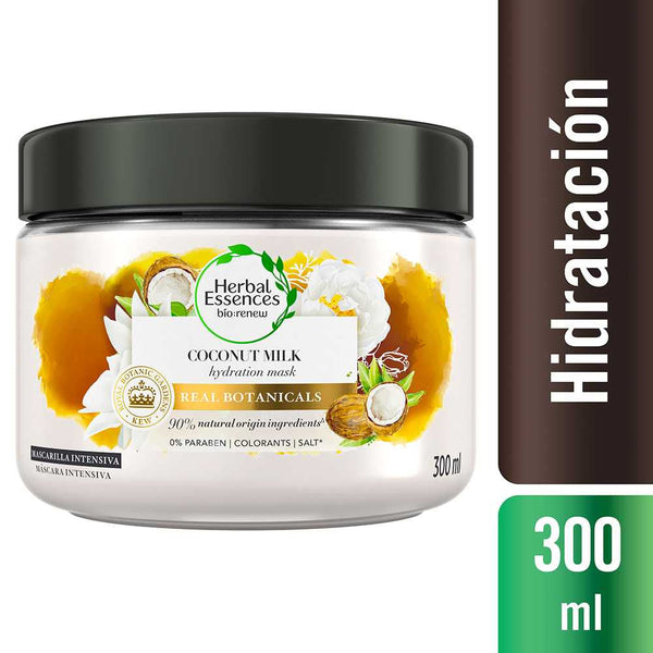 Herbal Essences Bio Renew Coconut Milk Intensive Mask - 300Ml/10.14Fl Oz for Soft, Silky Hair