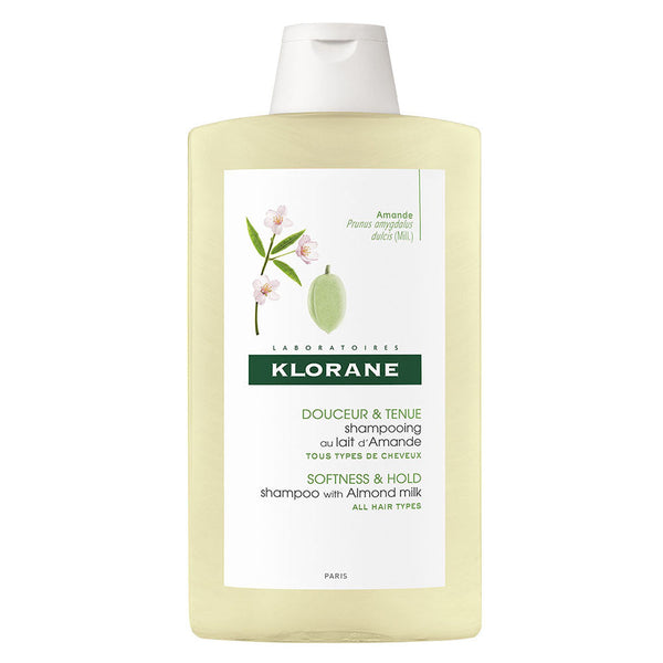 Klorane Almond Shampoo (400Ml / 13.52Fl Oz) - Paraben Free, Hypoallergenic, Cruelty-Free, Vegan Friendly - Suitable for All Hair Types