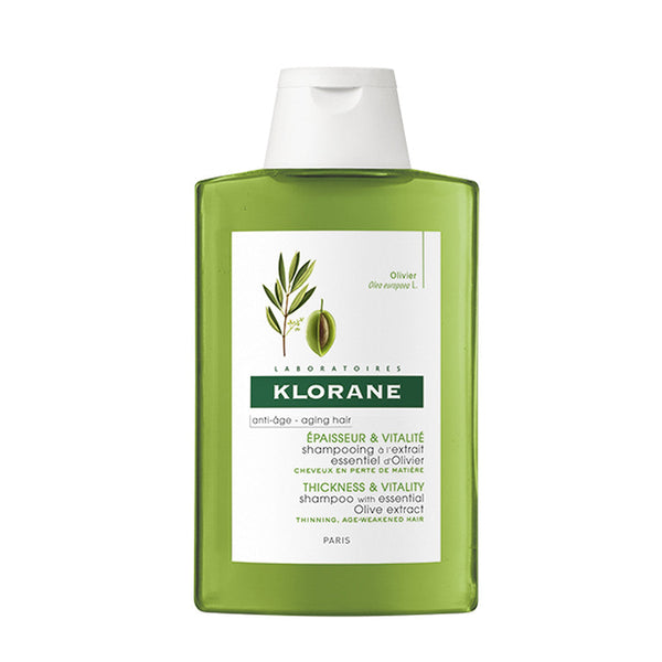 Klorane Olive Shampoo 200ml / 6.76FL Oz - Natural Extract Strengthens & Repairs Hair Fiber - Gently Cleanses Scalp & Hair