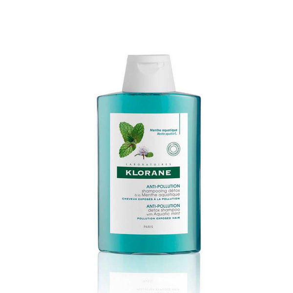 Klorane Water Mint Shampoo 200ml/6.76fl Oz - Natural, Biodegradable Formula for Intensively Cleaning Scalp and Removing Impurities
