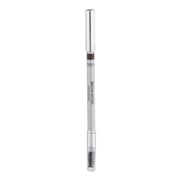 L'Oreal Paris Brow Artist Design Deep Brown 0.5G/0.017Oz | Smudge-Proof, Long-Lasting, Water-Resistant Eyebrow Pencil with Built-in Grooming Brush