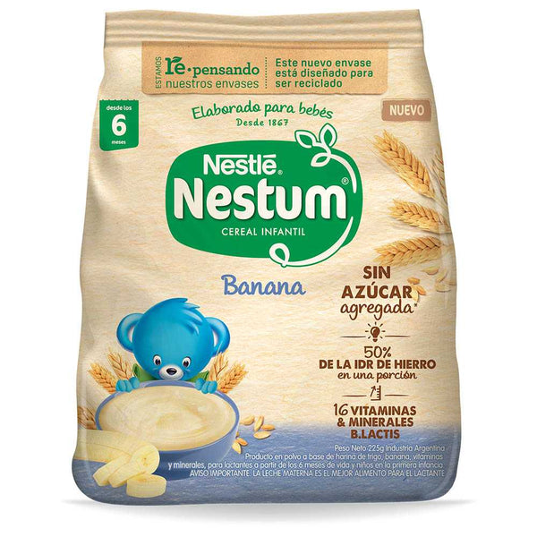 Nestum Banana Children's Cereal (225Gr/7.60Oz): Natural Flavors, Prebiotics, Vitamins & Minerals