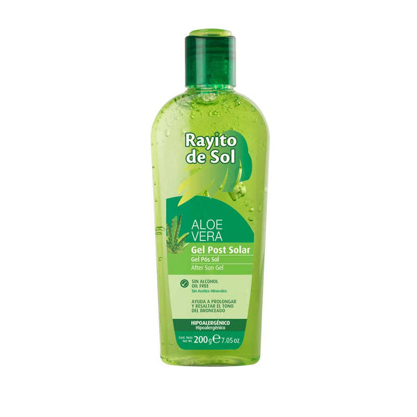 Rayito De Sol Aloe Vera Post Solar Gel - Hydrate, Refresh & Protect Skin with UVA & UVB Filters (200Ml / 6.76Fl Oz)
