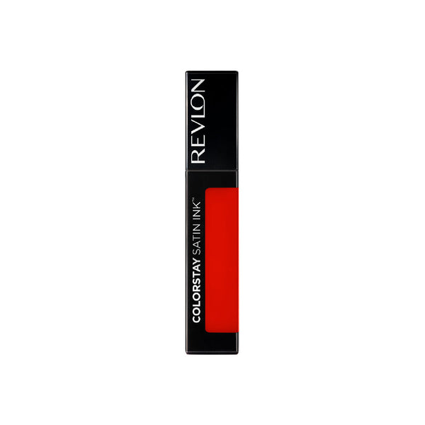 Revlon ColorStay Satin Ink Tone Fired Up Lipstick | Creamy Texture & Satin Matte Finish | Moisturizing & Lightweight | Dermatologist Tested & Cruelty-Free