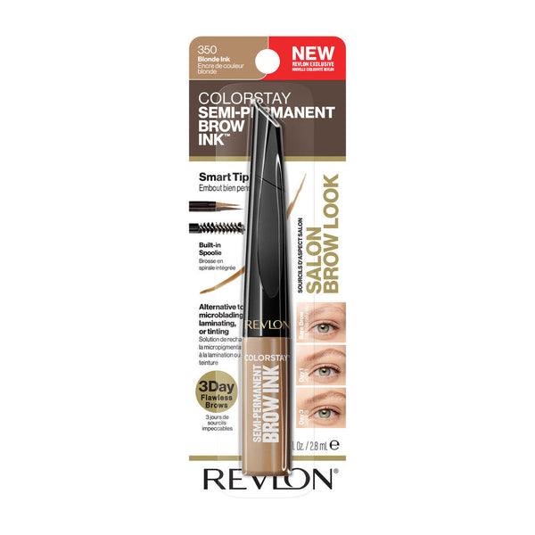 Revlon Colorstay Semi-Permanent Brow 360 Blonde Ink: Waterproof & Sweat-Proof Formula for a Natural-Looking Finish that Lasts up to 3 Days