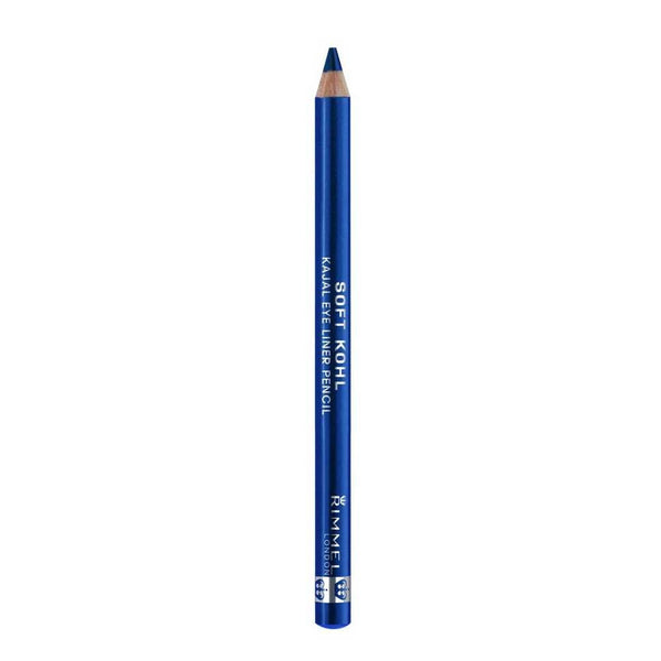 Rimmel Eyeliner Soft Kohl 021 Denim Blue: Smudge-proof, Long-lasting, Waterproof & Intense Color Payoff (1 Pencils)