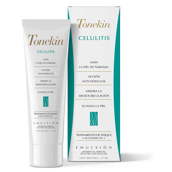 Tonekin Anti Cellulite Body Emulsion 4 in 1: Moisturize, Firm, Stimulate Collagen, Reduce Cellulite 200g/7.05oz